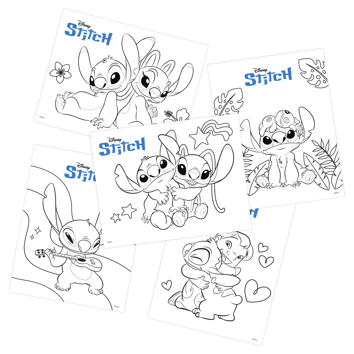 Láminas para Colorear Disney Marvel x5