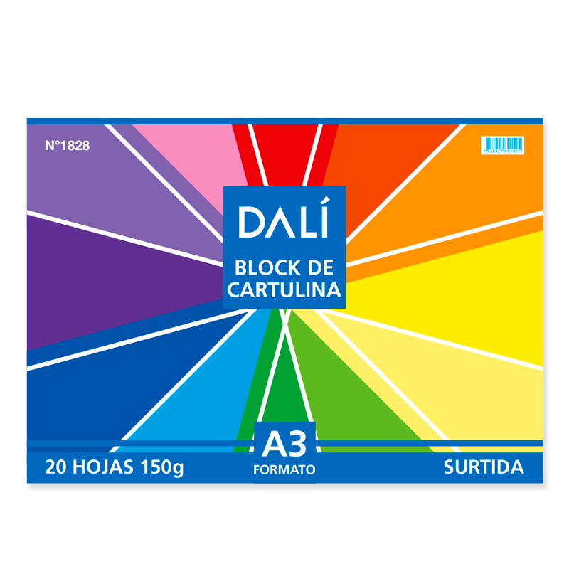 Block A3 Cartulina de Colores DALI x20
