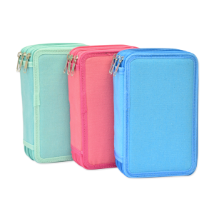 Cartuchera 3 pisos colores pastel