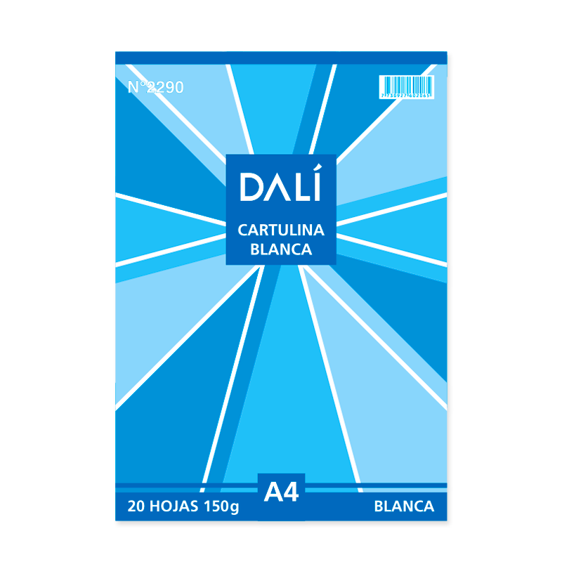 Cartulina Blanca A4 DALI x20