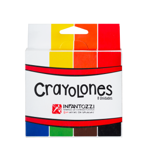 Crayolones Rectangulares x 8 Infantozzi
