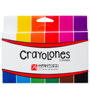 Crayolones Rectangulares x 12 Infantozzi