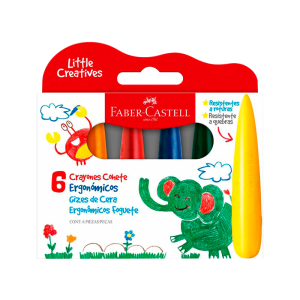 Crayolas Ergonomicas Cohete x6 Faber-Castell