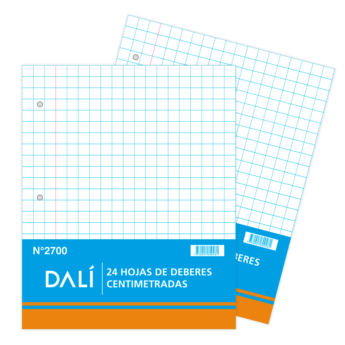 Hojas de Deberes Centimetradas 24 hojas DALI