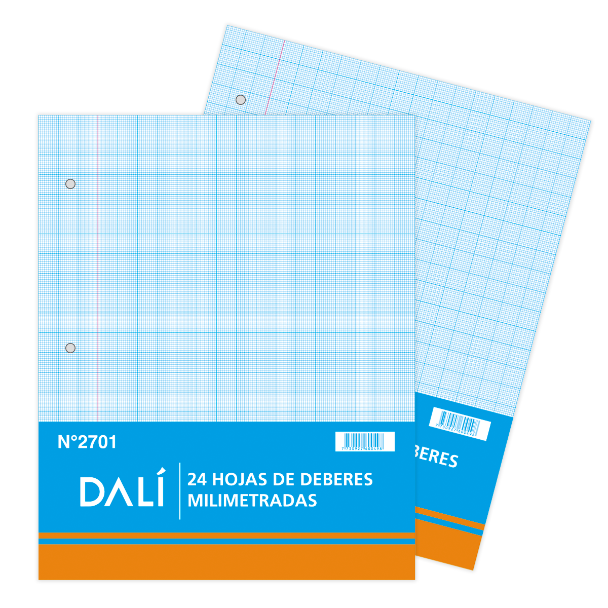 Hojas de Deberes Milimetradas 24 hojas DALI