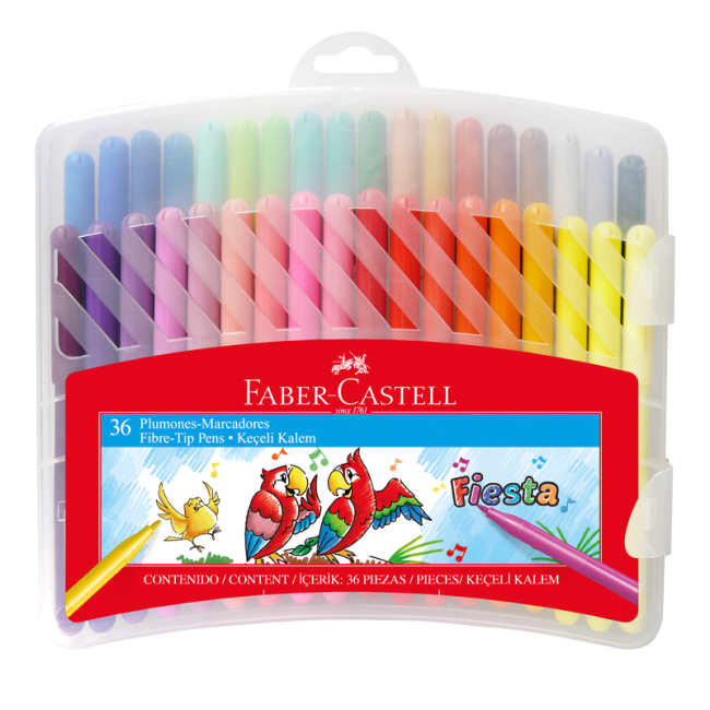 Marcadores Finos Estuche x36 Faber-Castell