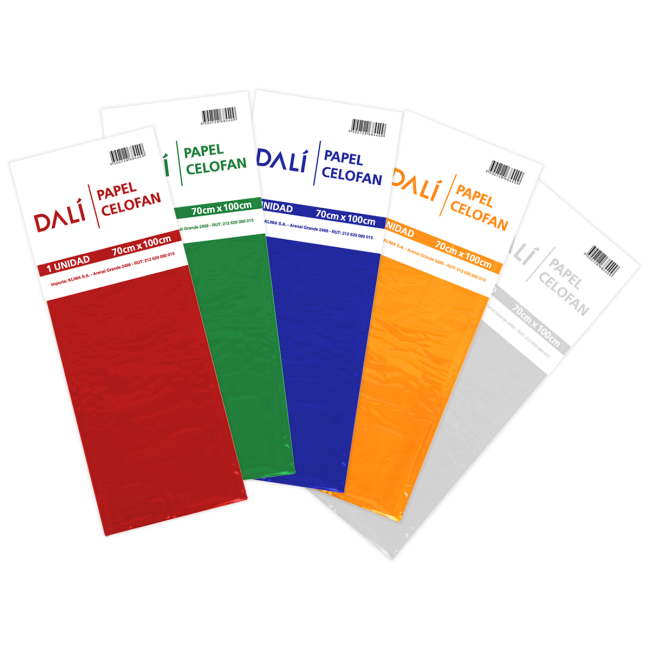 Papel Celofan Original x5 DALI