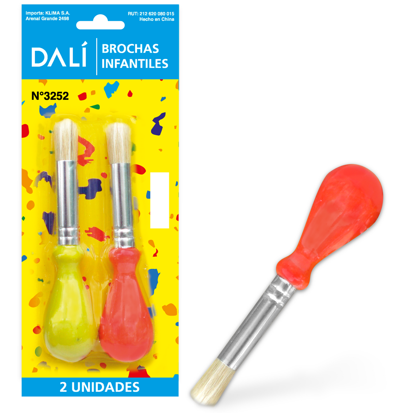 Brocha Infantil DALI x2