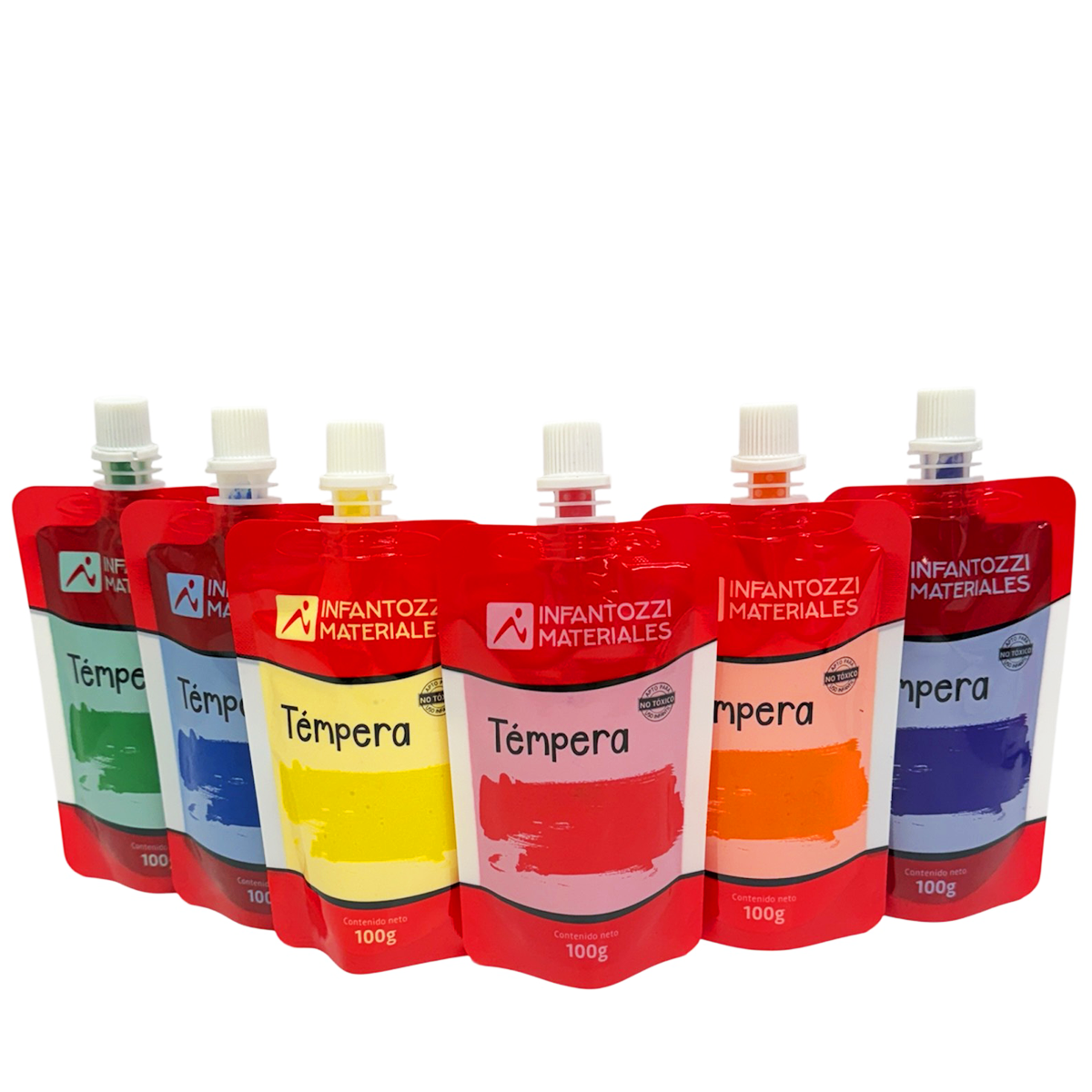 Témperas Surtidas 100g x6 Infantozzi