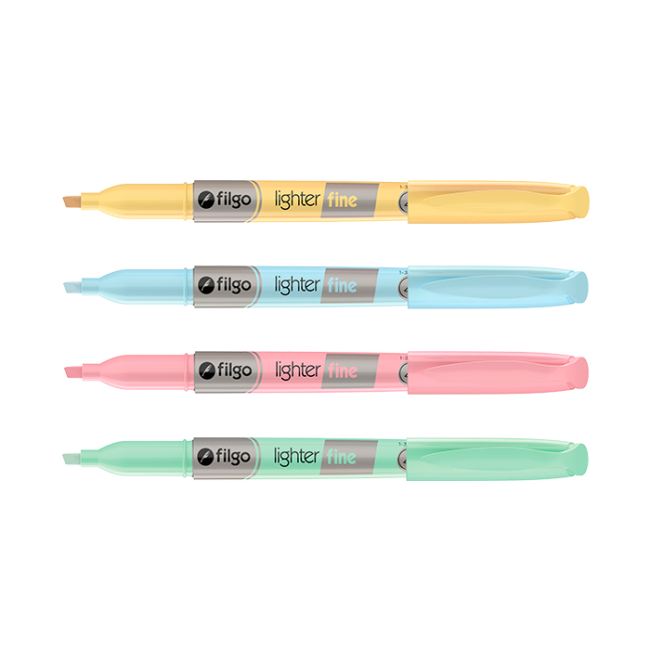 Destacador Fino Pastel x4 Filgo
