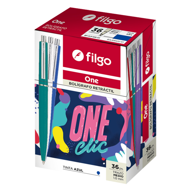 Boligrafo Retractil One Filgo