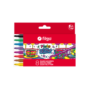 Marcadores Glitter x8 Filgo