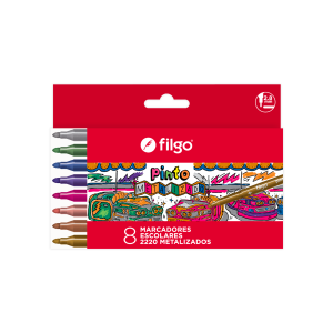 Marcadores Metalizados x8 Filgo