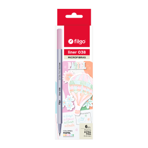 Fibras 038 Colores Pastel x6 Filgo