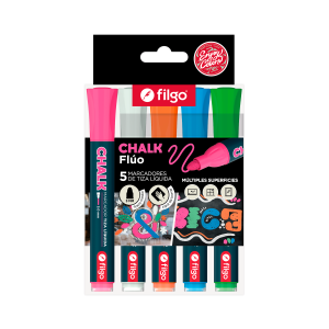 Marcador tiza liquida filo chalk fluo