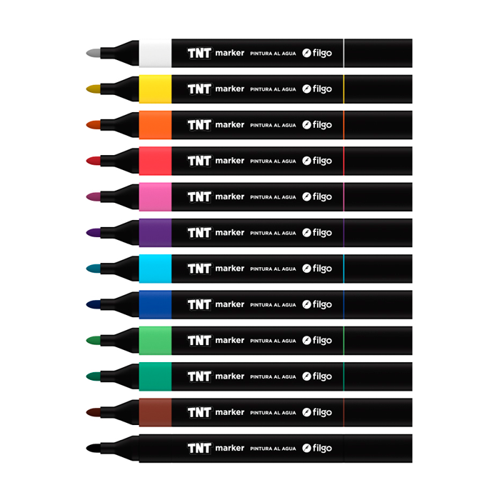 Marcadores TNT 3.0 Valija x60 Filgo