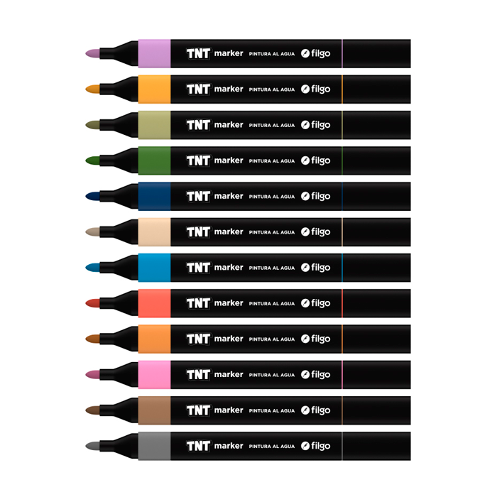 Marcadores TNT 3.0 Valija x60 Filgo