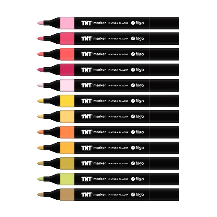 Marcadores TNT 3.0 Valija x60 Filgo