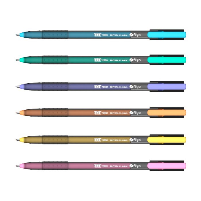Boligrafo TNT Roller Pastel x6 Filgo