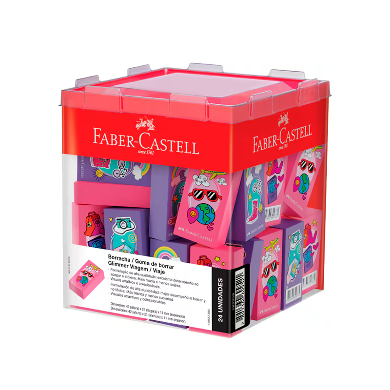 Goma de Borrar Glimmer Viajes Faber-Castell
