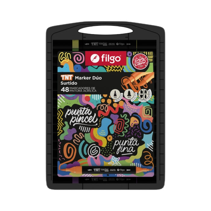 Marcador TNT Duo Valija x48 Filgo