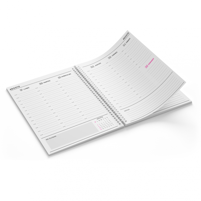 Agendas Pastel Verde agua 2025 - Agendas 2023