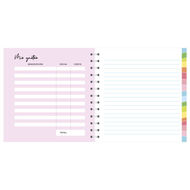 Cuaderno Espiral Cuadrado Mariposas - Cuaderno