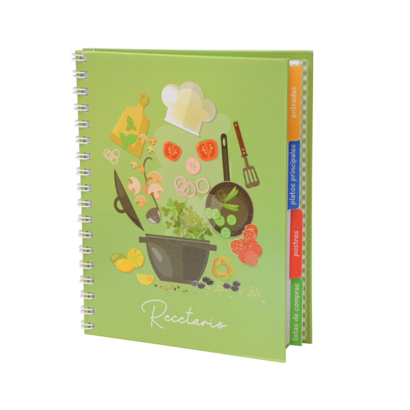 Cuaderno Recetario - Verde