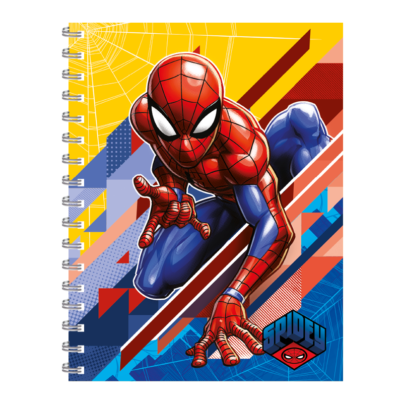 Cuaderno Spiderman Super tapa dura Amarillo - Cuaderno