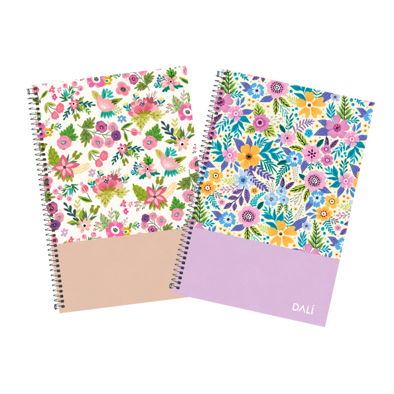 Cuadernos Flower - Lila