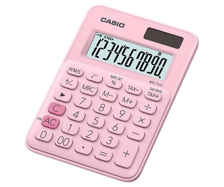 Calculadora Casio MS-7UC Rosa