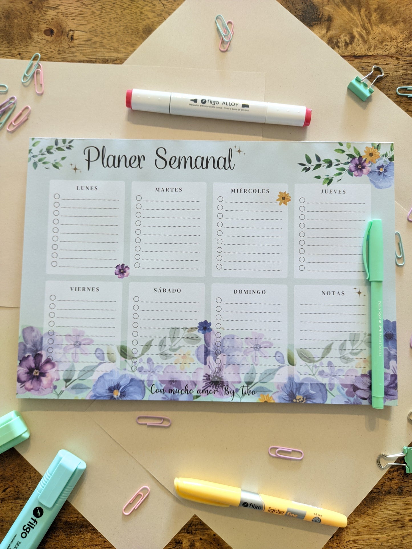 Planificador Semanal Nature