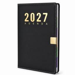 Agenda ejecutiva 2027 negra elegante