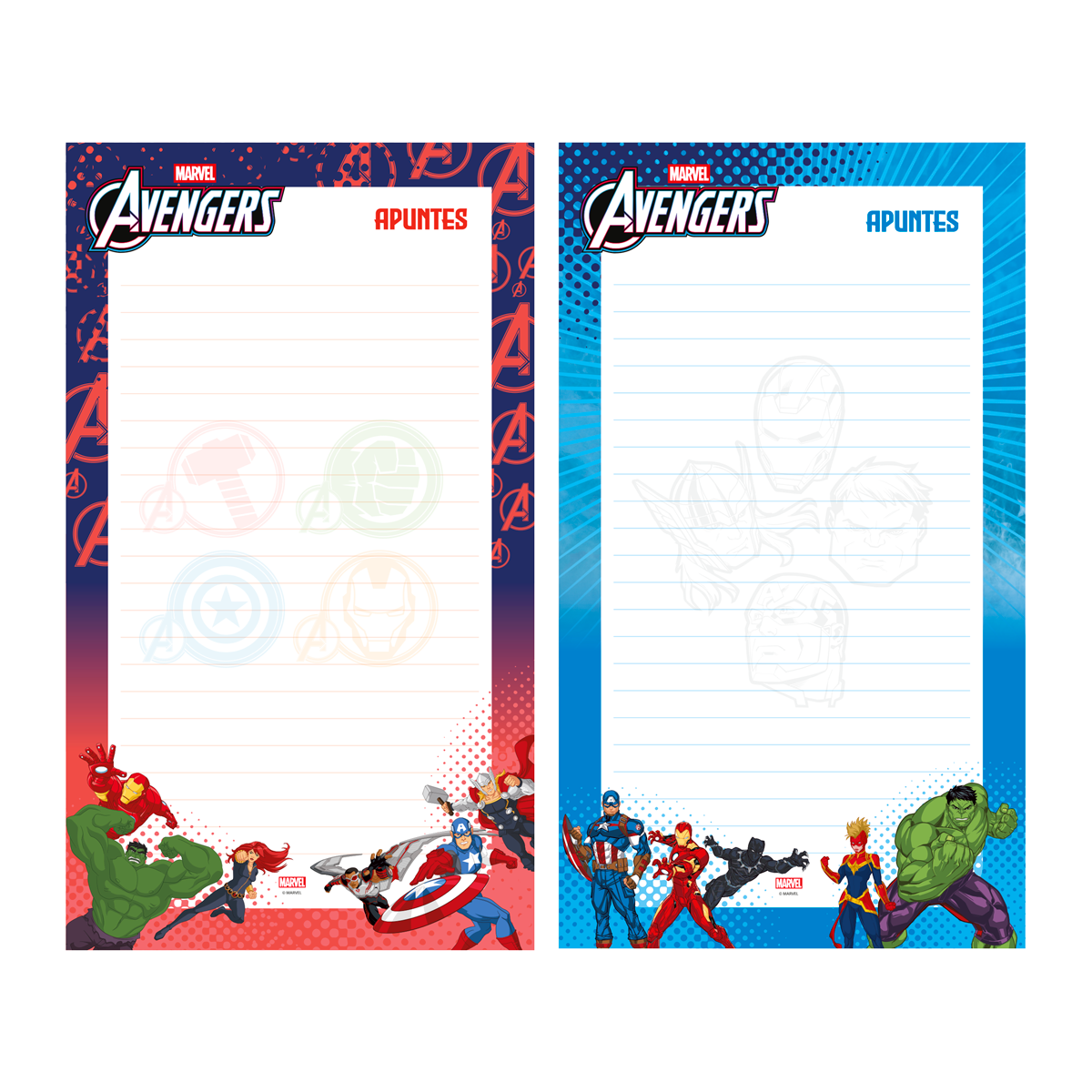 Block Vertical Disney Marvel x2