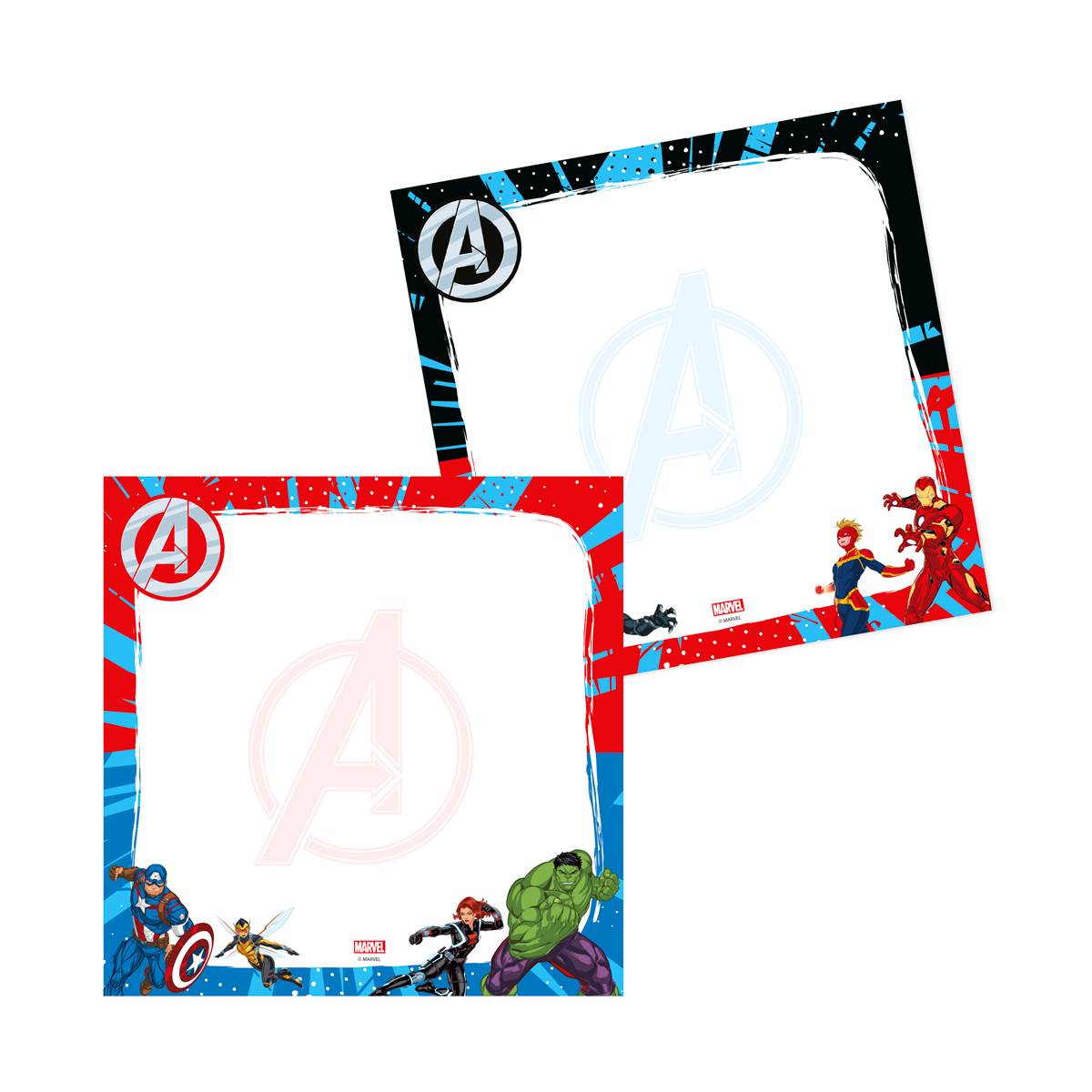 Block Cuadrado Disney Marvel x2