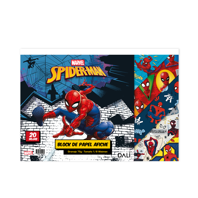 Block 1/8 Watman Afiche Disney Marvel x3
