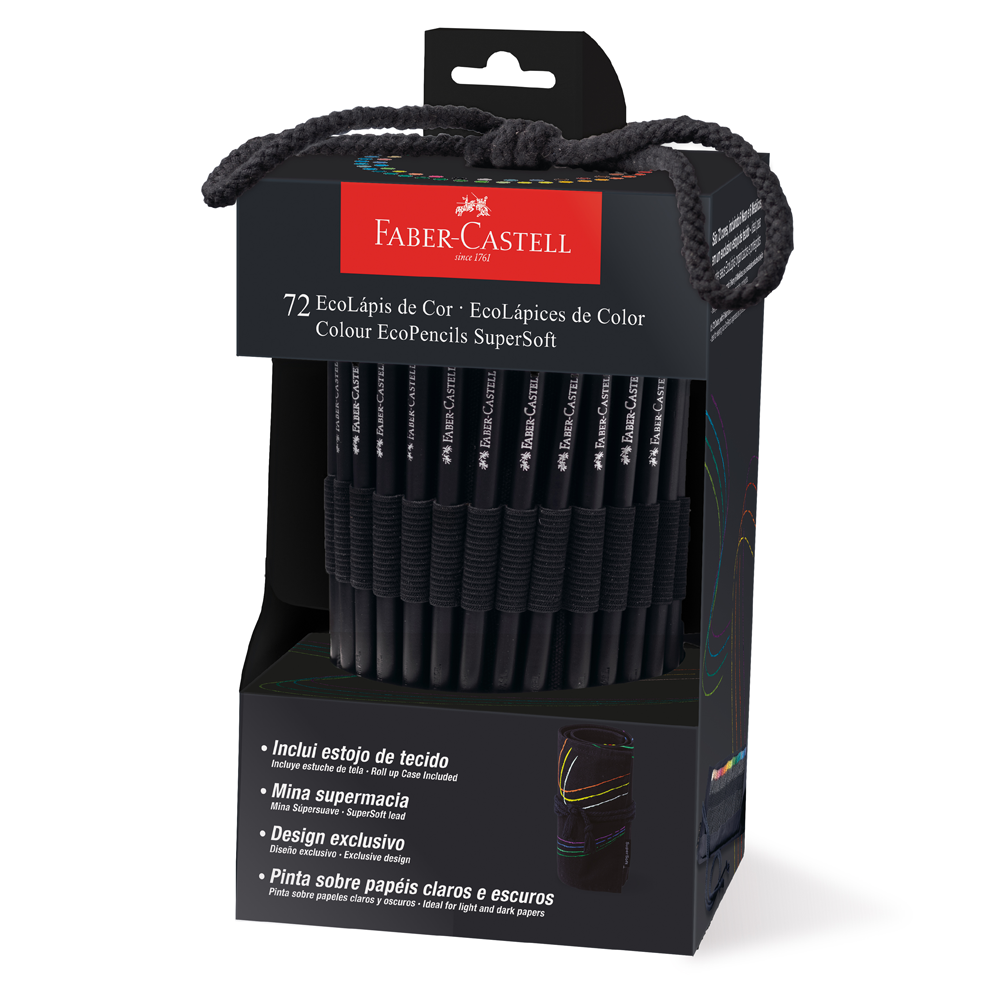 Lapices Supersoft Estuche de Tela x72 Faber-Castell