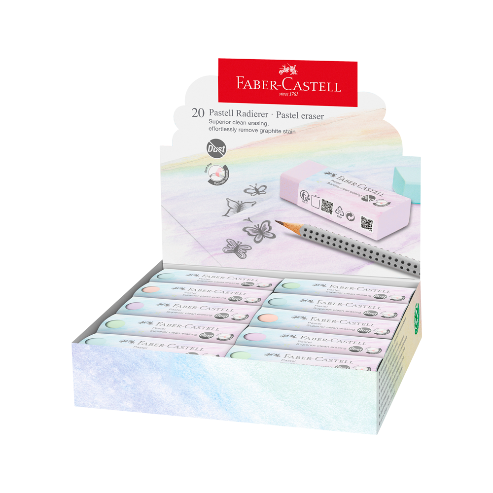 Goma de Borrar Grande Pastel  Faber-Castell