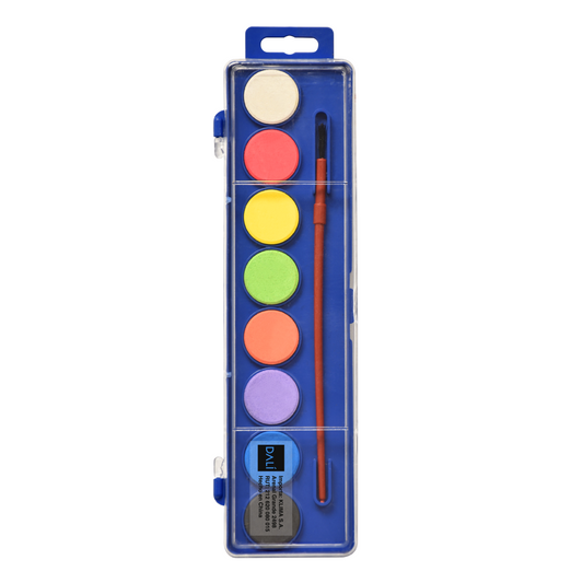 Acuarelas 8 colores DALI x10