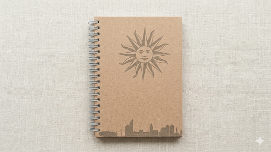 Cuaderno Rayado Tapa Dura 80h Diseño Oriental Uruguay