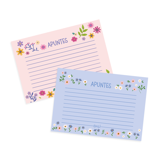 Libreta de notas Block Horizontal Florecer