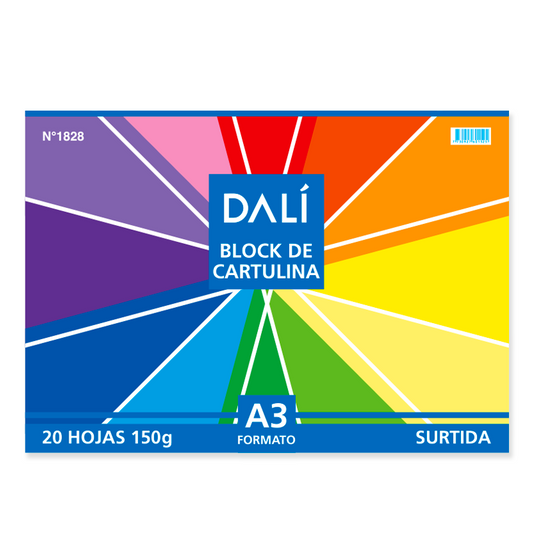 Block A3 Cartulina de Colores DALI x20