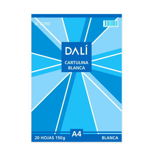 Cartulina Blanca A4 DALI x20