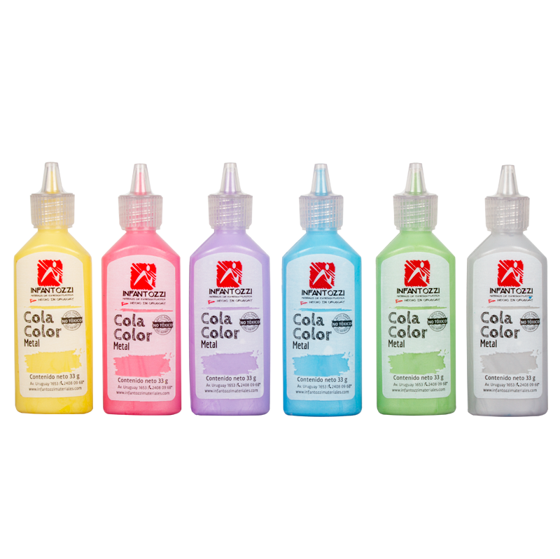 Cola Color Infantozzi Metal 33g x3