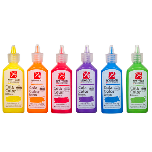 Cola Color Infantozzi 33g X3 Colores surtidos