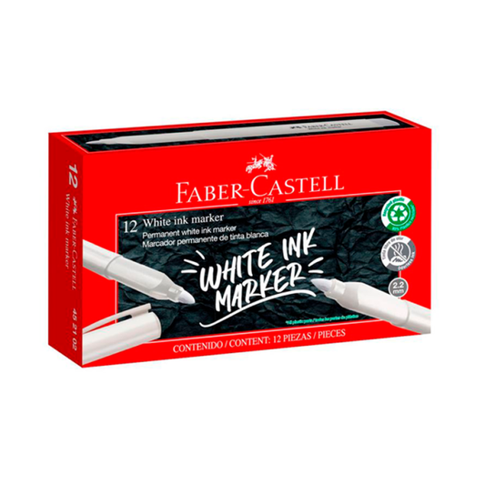 Marcador Permanente Blanco Faber-Castell