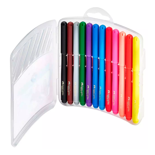 Marcadores Finos Estuche x12 Faber-Castell