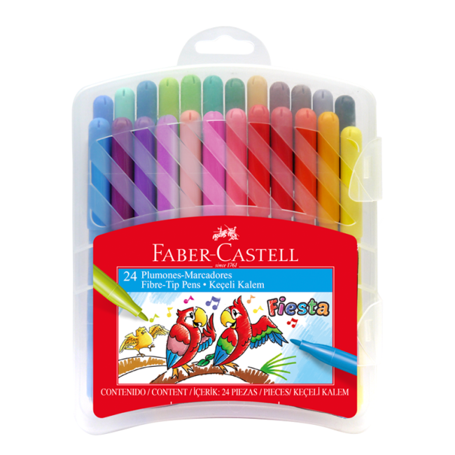 Marcadores Finos Estuche x24 Faber-Castell