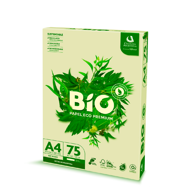 Papel Fotocopia A4 Eco Premium Bio X10