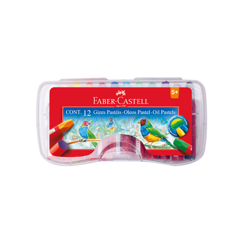 Oleo Pasteles Estuche 12 Colores Faber-Castell
